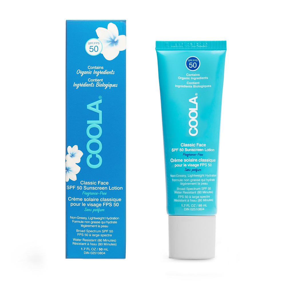 COOLA - Classic Face SPF 50 Fragrance Free Lotion (50ml/1.7oz)