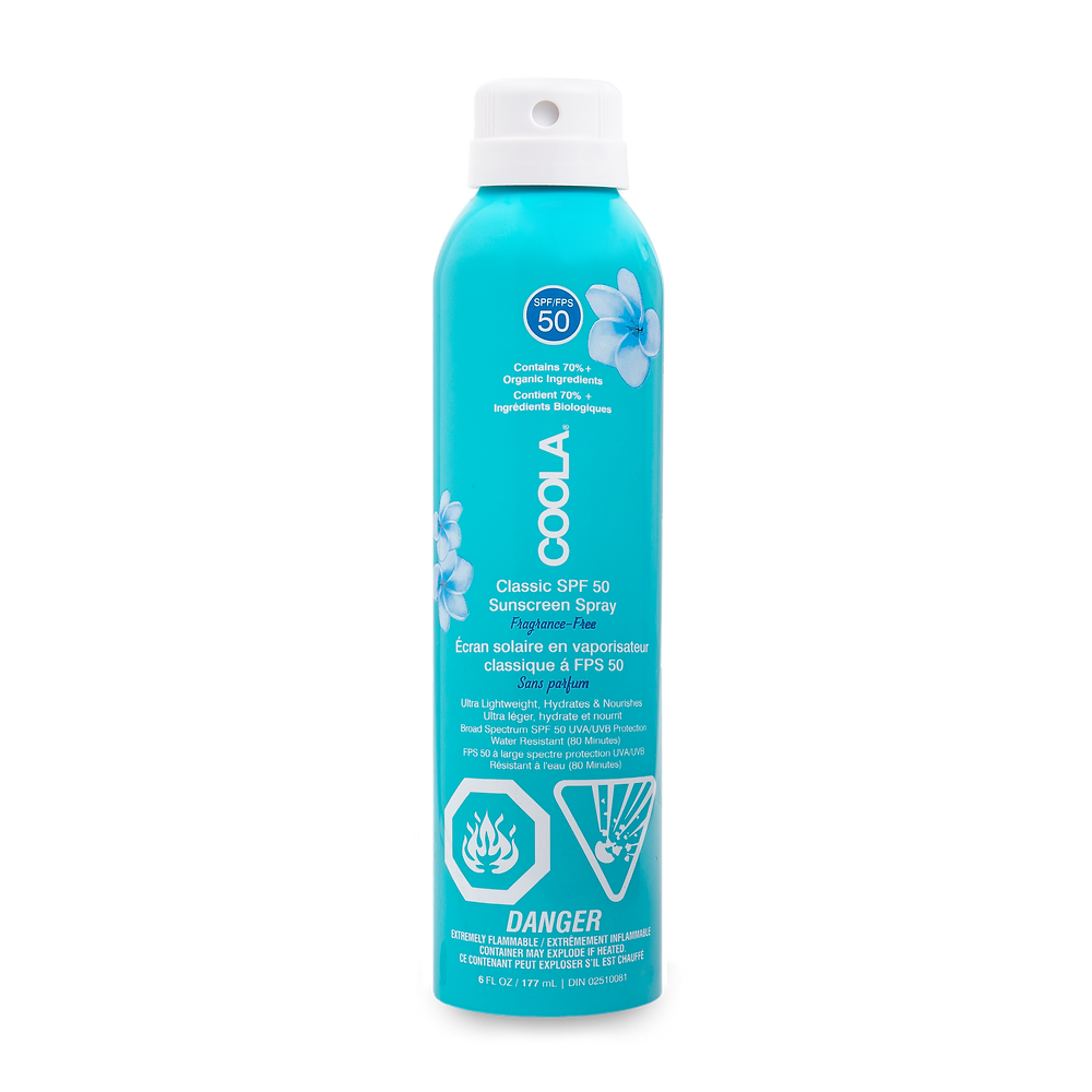 COOLA - Classic Body SPF 50 Fragrance Free Sunscreen Spray (177ml/6oz)