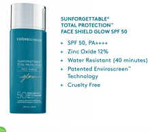 Load image into Gallery viewer, Sunforgettable® Total Protection® Face Shield SPF 50 Glow
