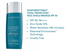 Load image into Gallery viewer, Sunforgettable® Total Protection® Face Shield Glow SPF 50 Bronze
